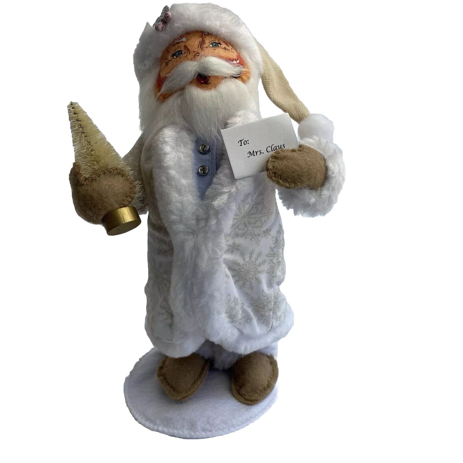 Annalee Doll 9" Snowy Elegance Santa Claus LE 98/250 Exclusive Signed RARE NWT