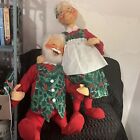 Vintage 30" Annalee Santa and Mrs. Clause Christmas