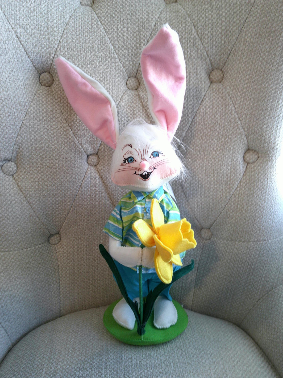 Annalee Easter 12" Daffodil Boy Bunny 2022 NWT