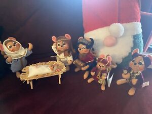 Annalee Nativity 6 Mice Set  2005, 2003