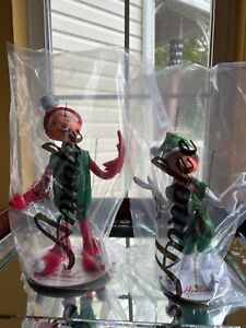 NEW ANNALEE LOT/2 Christmas Holiday 9in & 12in Evergreen Elf 2021 FREE SHIP