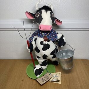Annalee 12 Inch Blue Howie Holstein Bull Cow Brand New With Tags Vintage
