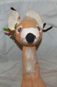 Annalee Dolls Mobilitee 1978 Santa's Reindeer Holly  Doll Posable 20" tall