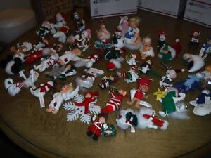 Annalee Doll Collection  Christmas Ornaments  Lot of over 45