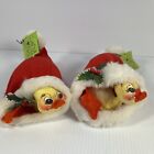Annalee Doll Mobilitee 1972 1982 Duck in Santa Hat Lot 2