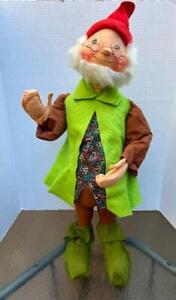 Vtg 1979 ANNALEE Large Elf Gnome DOLL 30" XMAS Figure USA Wired
