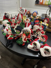Lot Of 16 Vintage Annalee Dolls Santa Mouse Skunk Christmas Figures Decor