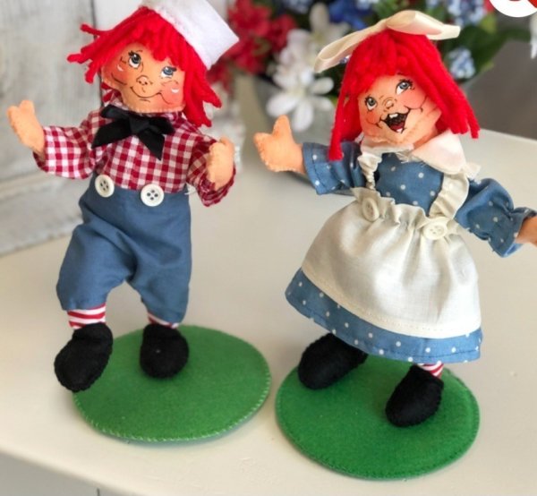 Annalee Raggedy Ann & Andy. Assembled In America. 250 Made.