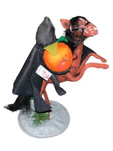 Annalee 1993 Halloween Headless Horseman Doll Riding Horse Pumpkin Vintage Bonus