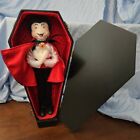 RARE 2004 Annalee 12" Dracula In Coffin HTF Halloween Vampire W/ Tags