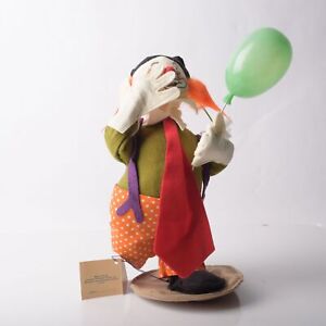 Annalee Doll Cloth Clown Hobo with Balloon 14" 1991 Vintage 2975