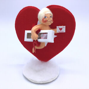 Annalee 2011 Special Delivery Cupid 5" Valentine 's Day Doll Red Heart Rose MINT