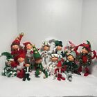 Annalee Mobilitee Dolls Lot Of 13 Various Sizes (5” To 10”)  Early 2000 SEE PIC