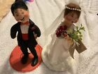 Vintage Annalee  BLUSHING BRIDE 1997 10” Doll & 1997 Dashing Groom Vintage Tags