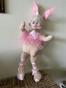 Large Annalee 1968  Mobilitee bunny rabbit ballerina tutu 26 in USA