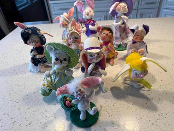 Annalee Dolls Easter Lot of 11 in Perfect Condition: LAST MARKDOWN BEFORE EASTER