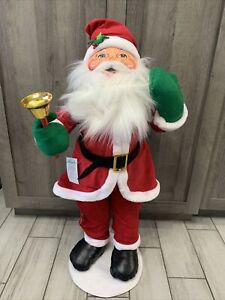 Annalee 30" Traditional Santa Claus with Bell 2019 Felt Plush Posable Doll