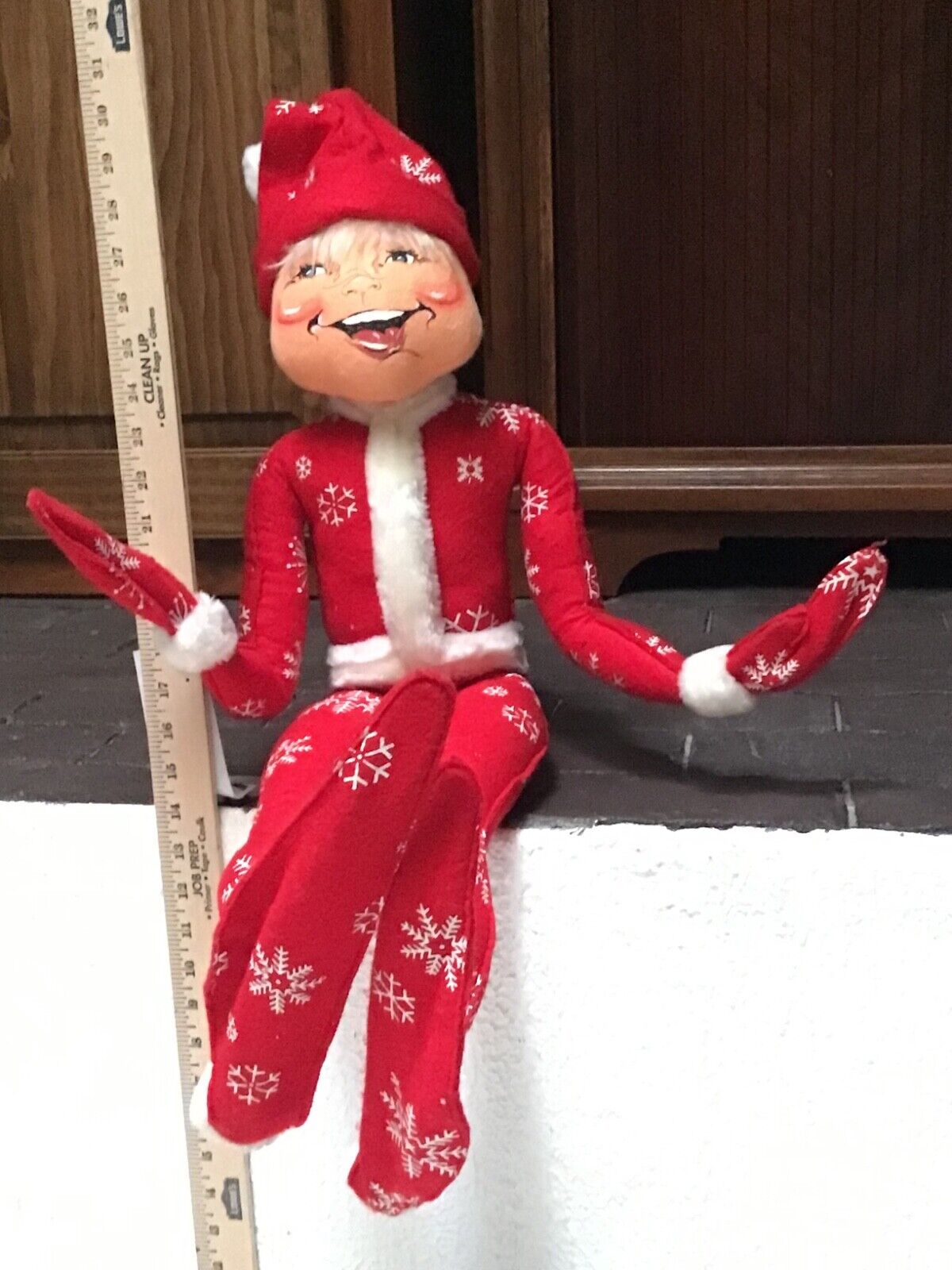 Annalee Christmas  Large 30 Inch Snowflake Elf Very Hard To Find!