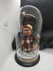 Vtg ANNALEE Fishing Mouse Doll Science Center of New Hampshire Glass Dome 1989