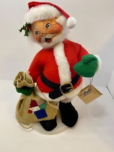 Annalee Mobilitee Doll 18” Musical Caroller Santa Claus 1997 W/ Tag Vintage