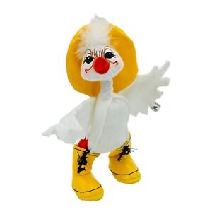 Annalee Doll Duck Wearing Rain Hat & Rain Boots Spring Time RARE 10” RARE