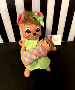 Annalee 6" Bundle of Joy Mother & Baby Mouse 2010 AIA 202910 Exclusive