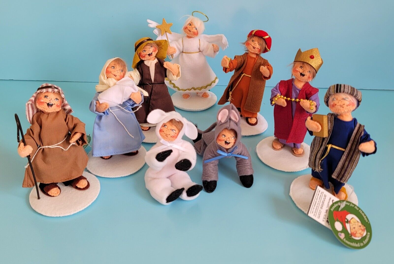 Annalee Doll Exclusive Christmas Pageant Set 861618 Wisemen 861619 Angel 861719