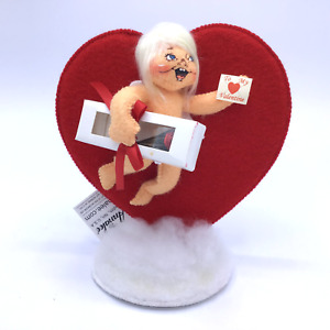 Annalee 2011 Special Delivery Cupid 5" Valentine Doll Red Heart Rose w/ Tag
