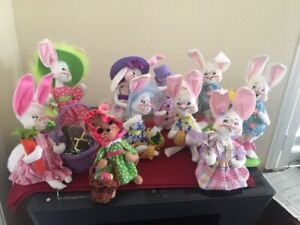 Annalee Easter Dolls Group of 10