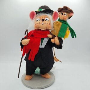 2012 ANNALEE Storybook Mice CHARLES DICKENS Christmas Carol SCROOGE & TINY TIM