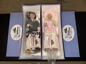 Annalee Dolls Museum Collection Rogers Clothing Store Man & Woman w/COA & Boxes