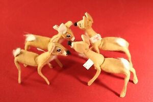 Annalee Christmas holiday vintage spotted doe deer reindeer 1981. 5”