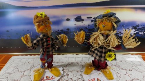 ANNALEE 12"SCARECROW DAD #361821 &SCARECROW MOM  3619921 NWT BUNDLE 2- 2021-NICE