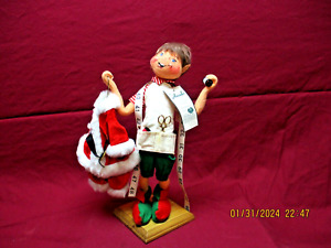 Rare 2002 Annalee Santa's Taylor Elf, 14"s Tall Doll, USA, w/Hang Tag