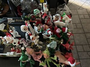 vintage annalee christmas dolls lot
