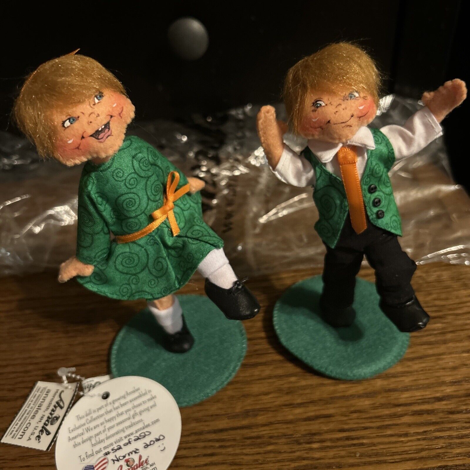 Annalee EXCLUSIVE #52/250 Irish Step Dancing Kids 6" St Patrick Dolls 2020