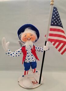 2021 Annalee Doll 9” Uncle Sam Elf 260821 Patriotic Summer Independence Day New