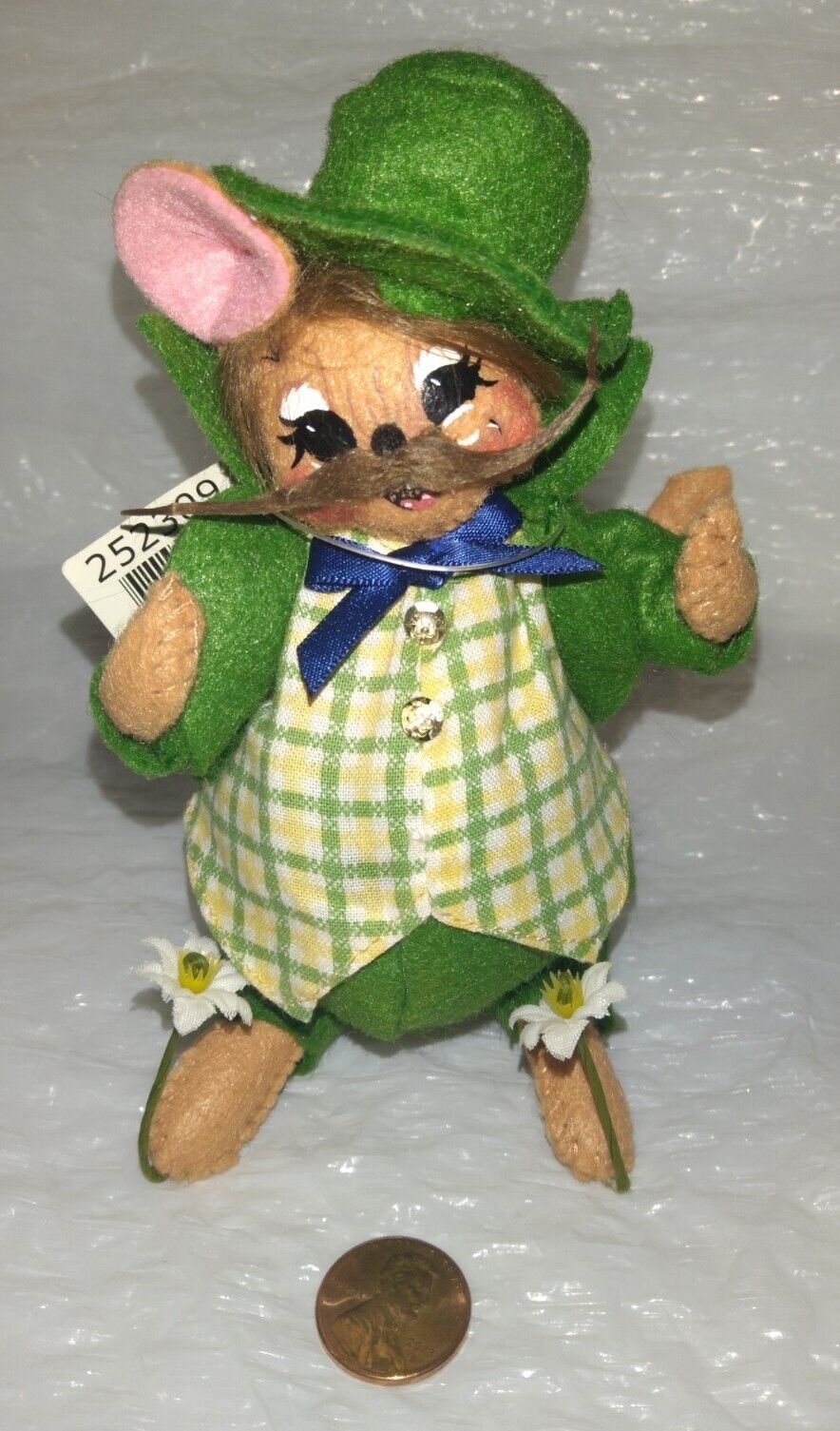 ANNALEE Dolls Wizard of Oz MAYOR MUNCHKIN Ornament TAGS 2009 Land of Oz 5" RARE!