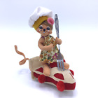 Annalee 2013 Cherry Pie Girl Chef Mouse 5" Brown Doll Thanksgiving Fall Baker