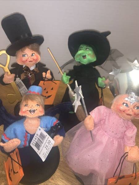 ANNALEE 6" HALLOWEEN TRICK OR TREAT-WIZARD OF OZ FIGURES (BUNDLE OF 4) NWT -2019
