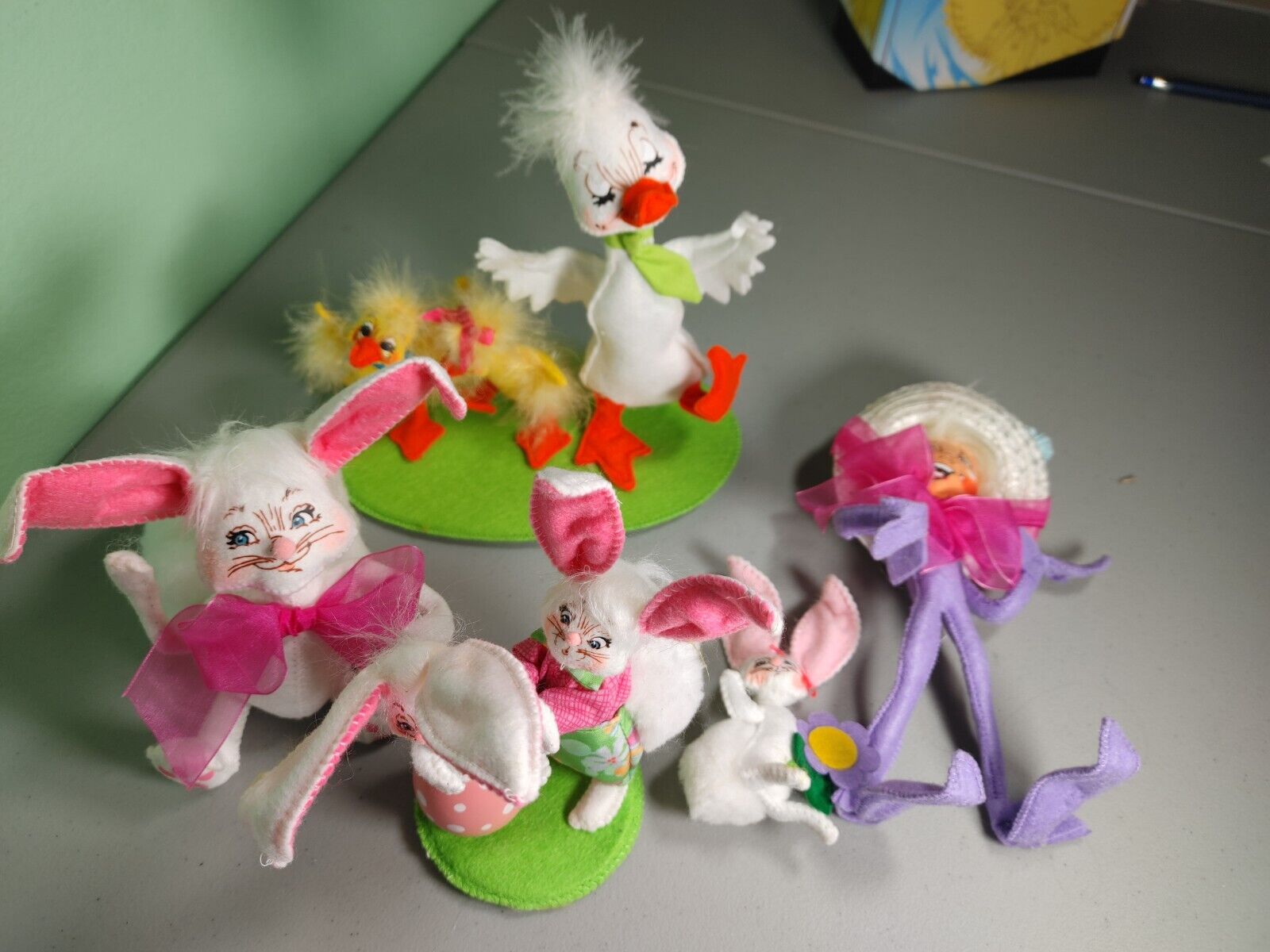Annalee Springtime Easter Dolls Great Condition Lot Of 5