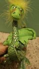 RARE 2004 Annalee Mobilitee Doll Lime Green 7" Dragon