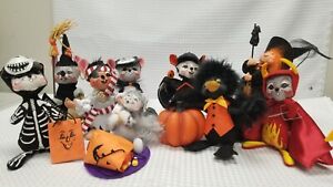 Annalee Dolls Lot Of 9 Halloween Theme