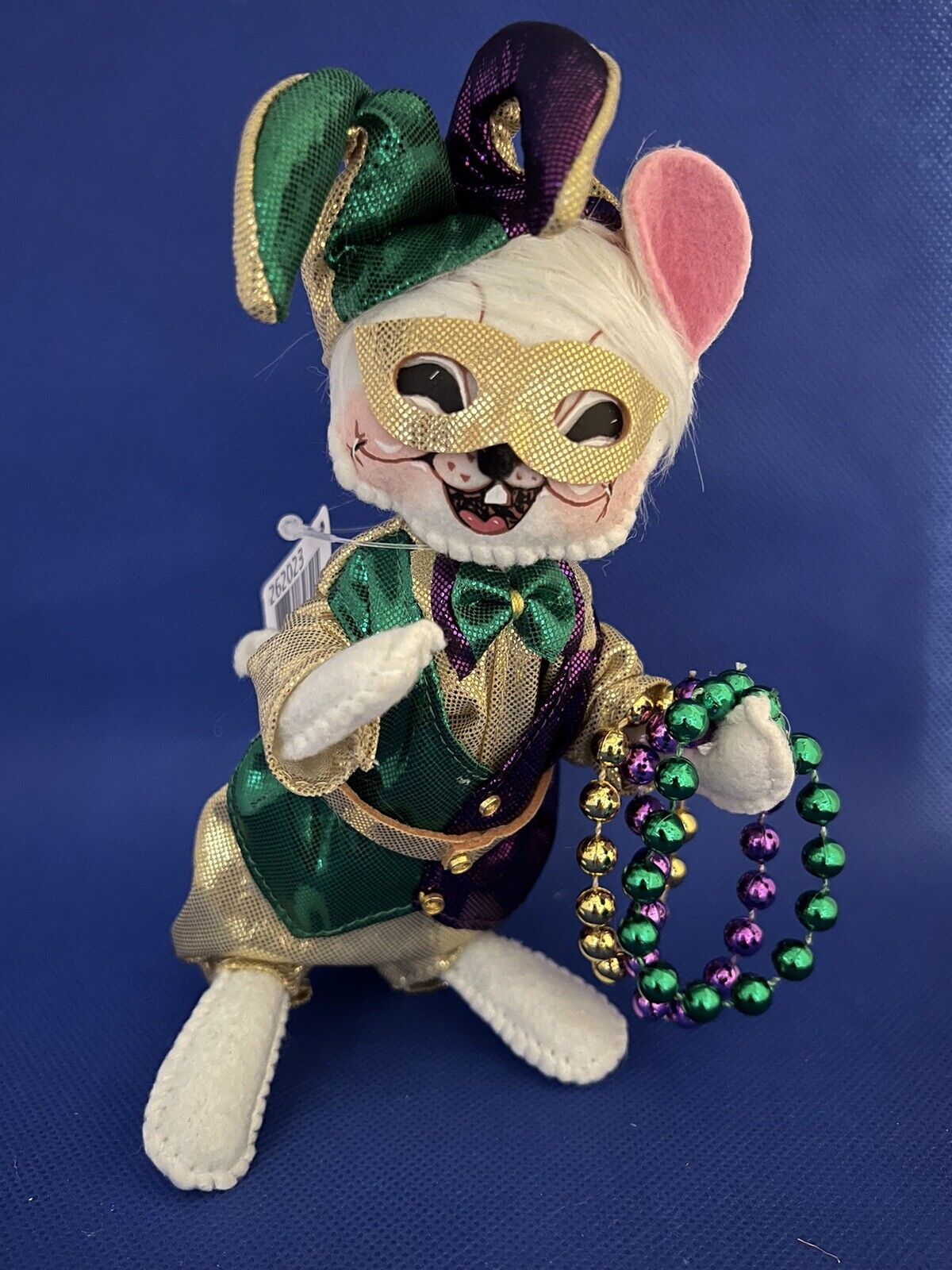 Annalee Doll 6 In Mardi Gras Boy Mouse