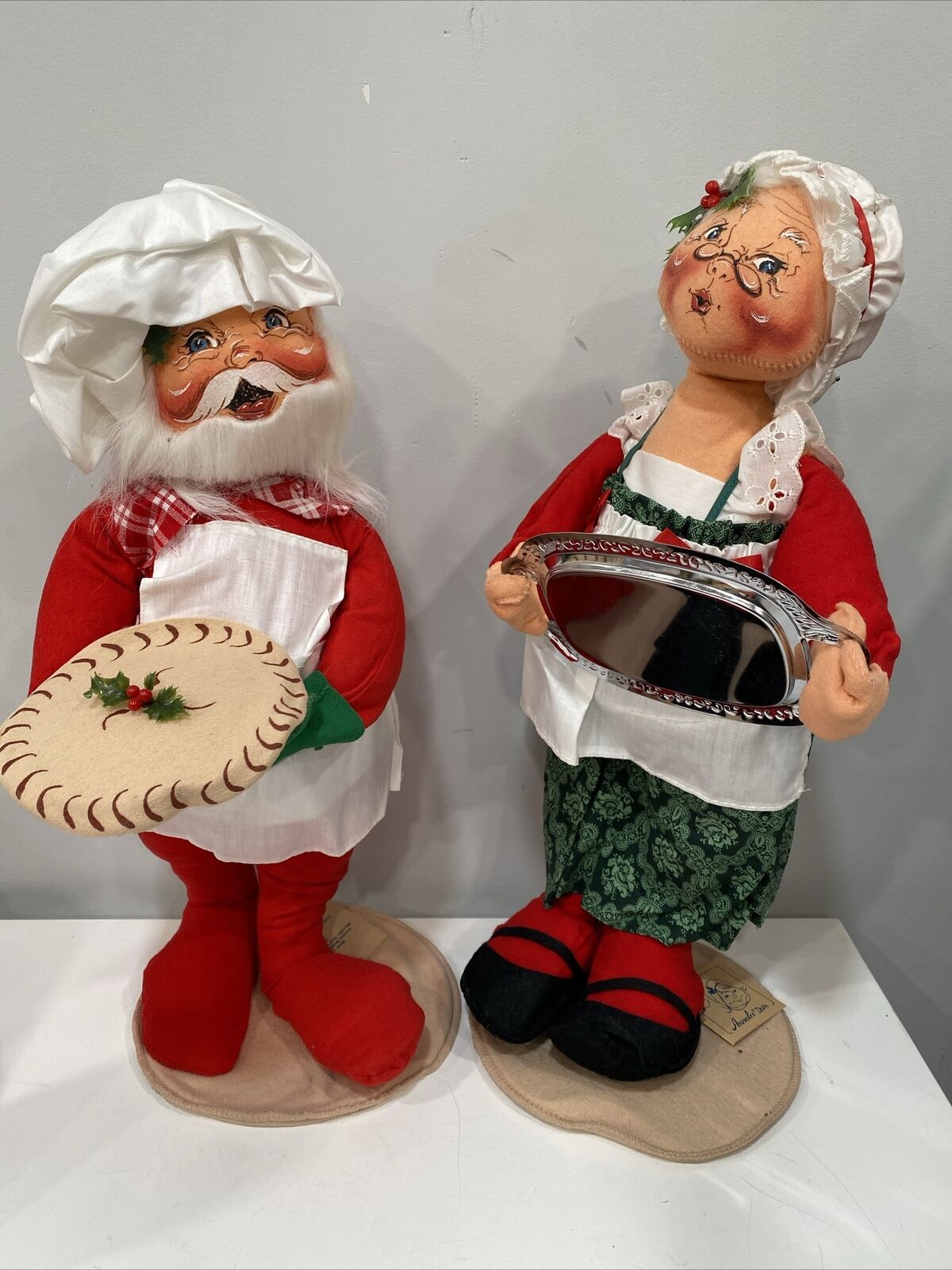Annalee Mr & Mrs Santa Pie Baking Vintage 1994 New With Tags