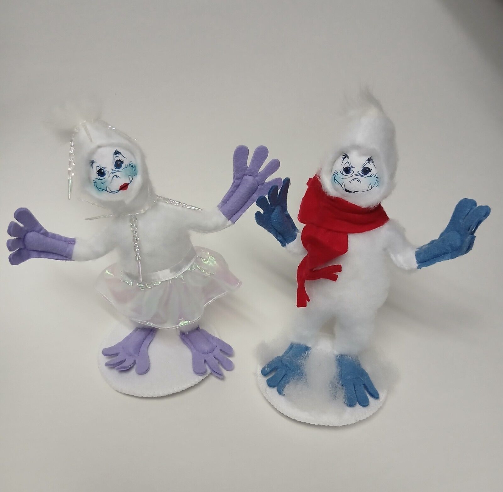 Annalee Exclusive 7in Eddy the Yeti and 8in Betty the Yeti Limited 250