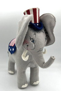 Annalee 11" Patriotic Elephant 981503 July 4th Vote America 2003 Republican