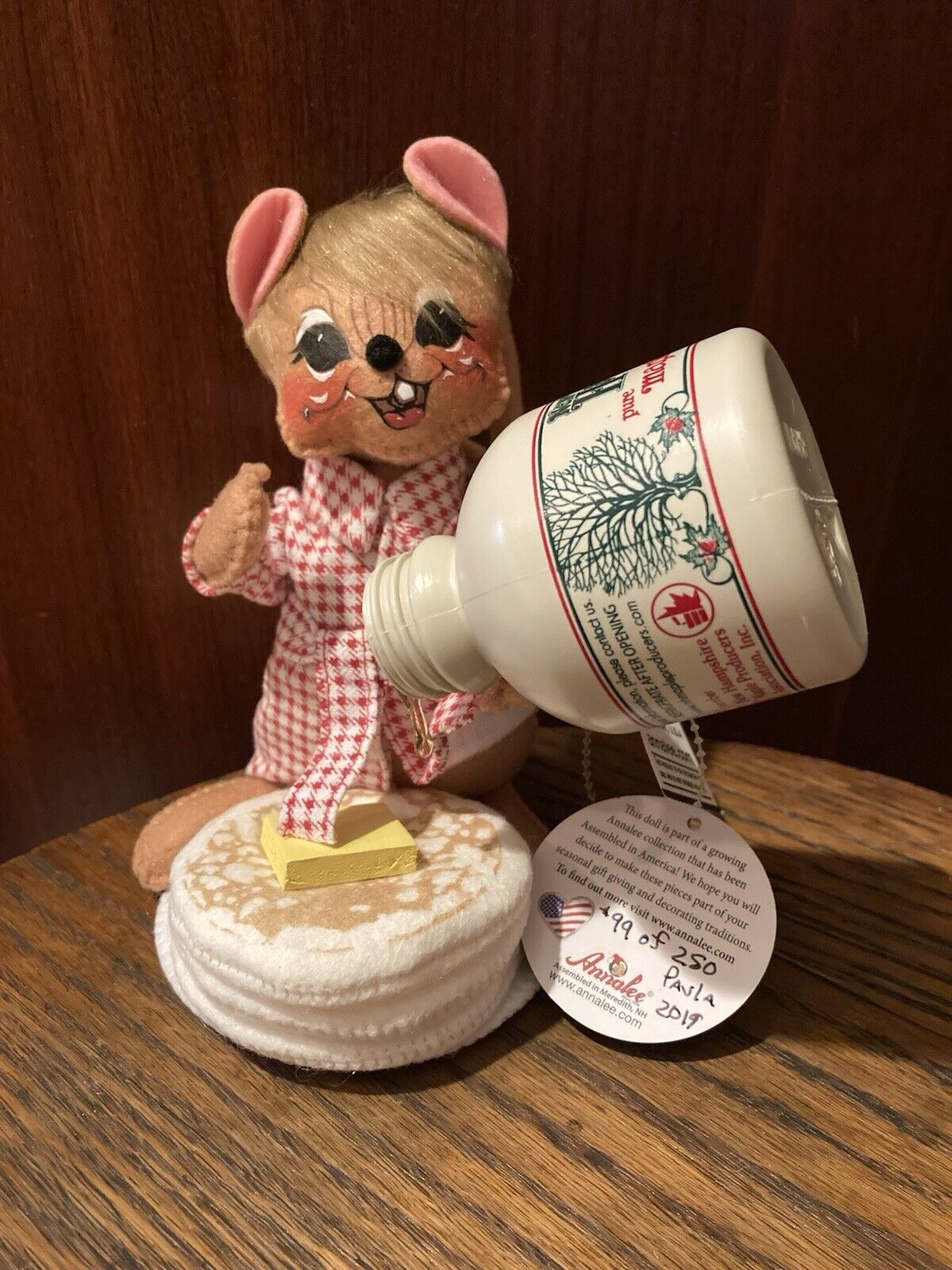 2019 Annalee Doll 6” Pancakes n Syrup #99 Of 250 Paula