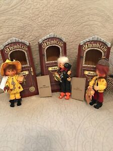 3 VTG 2002  Dolls Halloween Harvest Fall BLAZE NIBLET •DUNKIN”