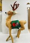 1968 Annalee Doll Large 36" REINDEER w/ Saddlebags Missing Reigns See Photos
